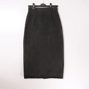 Vintage denim high waisted pencil skirt
